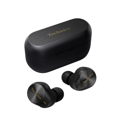 Technics EAH-AZ80E-K kabellose Ohrhörer mit Noise Cancelling, Multipoint Bluetooth, bequemer In-Ear-Ohrhörer mit integriertem Mikrofon, anpassbare Passform, bis zu 7 Stunden Wiedergabe, Schwarz