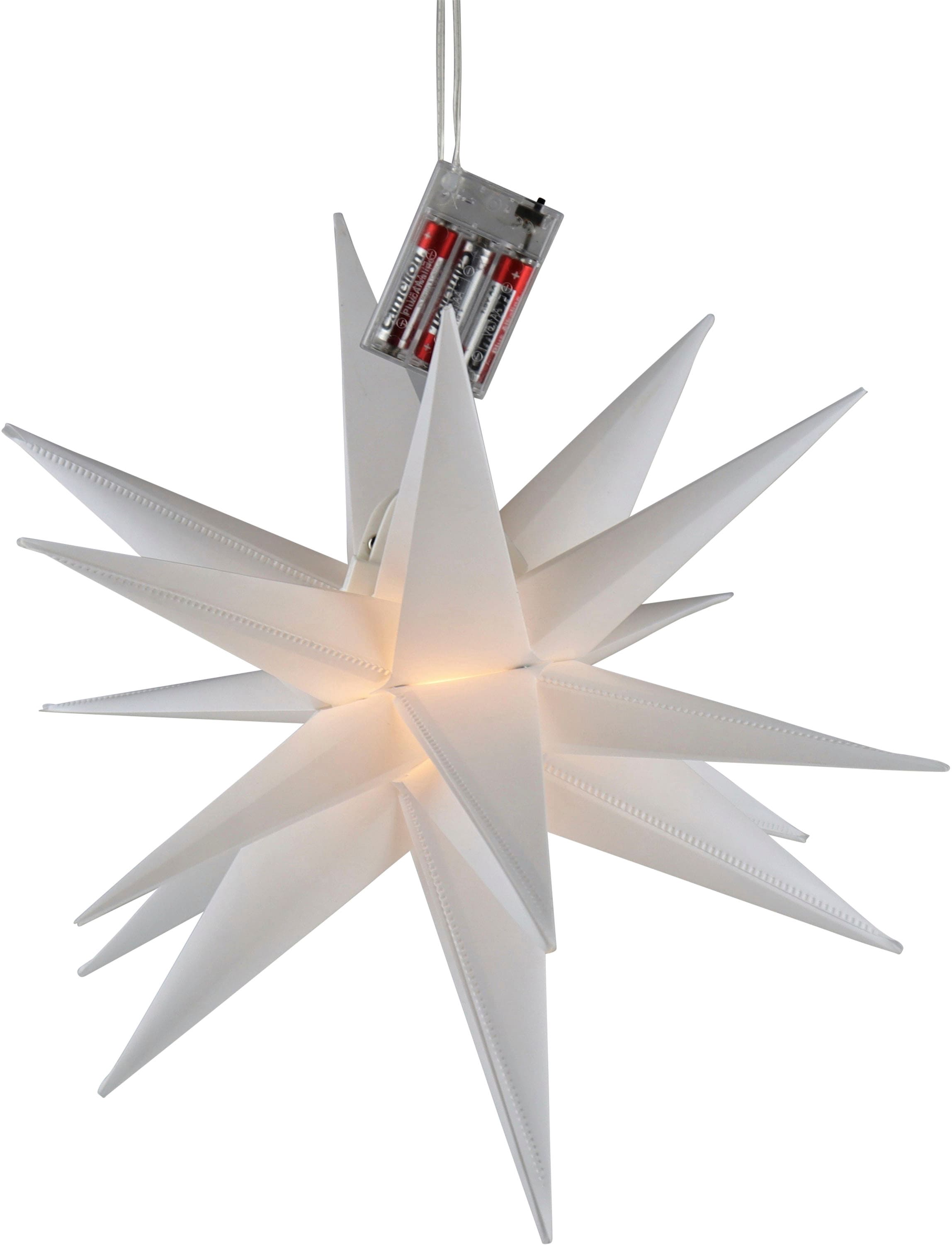AM Design LED Stern "Weihnachtsstern, Weihnachtsdeko", 40 flammig-flammig, batteriebetrieben, Ø 60 cm