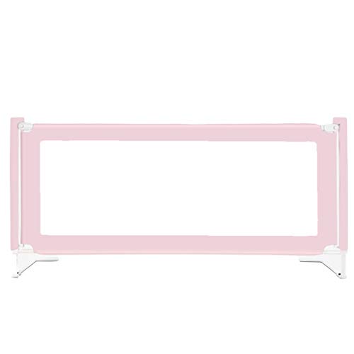 LHHL Single Bettgitter für Baby Kinder Vertikales Heben Sicherheit Bed Rail Guard Mit Belüftetes Mesh Und Verstärkt Ankersicherheitssystem (Color : Light pinkPink, Size : 180×75cm)