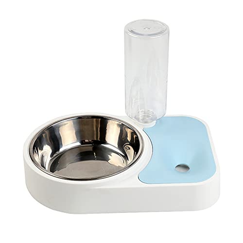 Roki Edelstahl Doppelnäpfe für Futter und Wasser - Ideal für Katzen, kleine Hunde und Welpen - Verbessern Sie das Fütterungserlebnis Ihres Haustiers