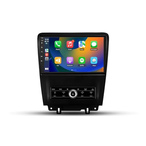 Android 13 Autoradio für Ford Mustang V S-197 2009-2014, Wireless Carplay Android Auto, 9 Zoll Touchscreen 2G 32G Multimedia Player mit WiFi GPS 4G Bluetooth FM/RDS SWC