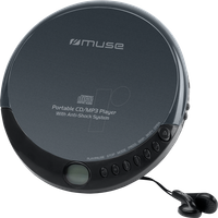Tragbare CD MUSE M900DM | tragbarer CD-Player | mitgelieferte Kopfhörer | schwarz