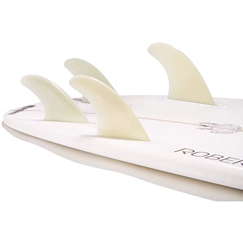 DORSAL Surfboard Fins Quad 4 Set Future Compatible Medium Natural