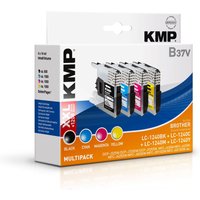 Kmp b37v schwarz, cyan, magenta, gelb tintenpatronen ersetzt brother lc-1240bk/c/m/y