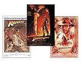 Close Up Indiana Jones Poster 3-er Set Filmplakate (68,5cm x 101,5cm)