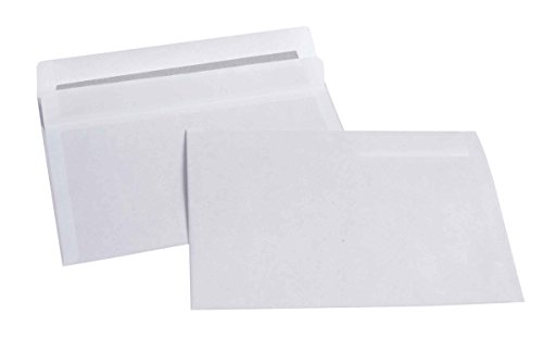 1000Stk. C6 Weiß Briefumschläge - Selbstklebend - ohne Fenster