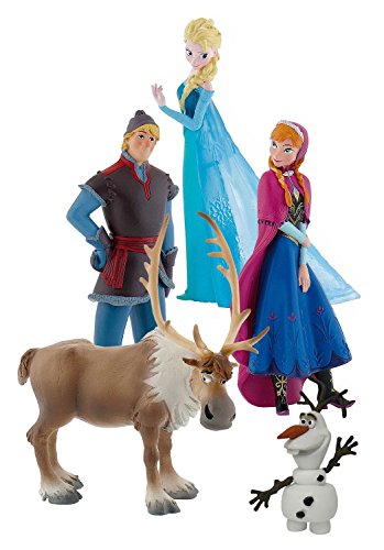 Bullyland 12220 - Walt Disney Frozen, Figurenset, 5 Figuren