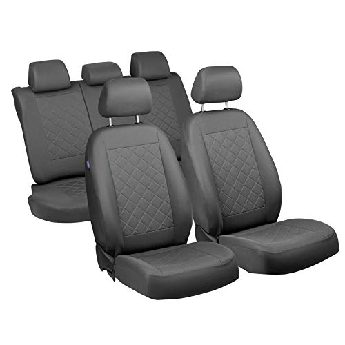 Niva Sitzbezüge - 1 Set - Farbe Premium Grau Gepresstes Karomuster