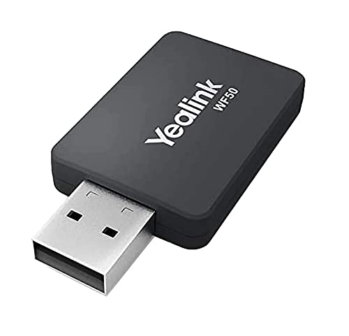 Yealink WF50 WLAN-Adapter für IP-Telefon/USB/Extern, Schwarz