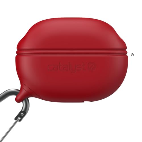 Catalyst wasserdichte Schutzhülle für die neuen Beats Studio Buds, mit Premium-Karabinerhaken, Schutzhülle für kabellose Kopfhörer, geeignet für die Studio Buds Ladebox (Rot)