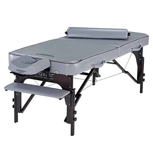 Master Massage 76cm Montour LX Mobil Massageliegenpaket Klappbar Massagebank Portable Beauty Bed mit Holzfüße und Tragetasche