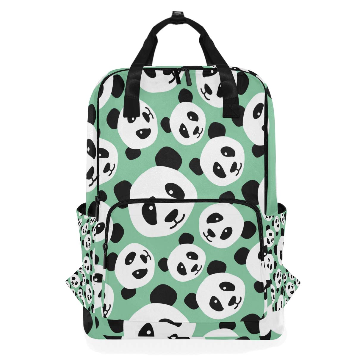 Lässiger Reiserucksack, Schulrucksack für Damen, große Wickeltasche, Rucksack, Büchertasche für College, passend für 15-Zoll-Laptoprucksack (Fancy Animal Panda), Muster, L