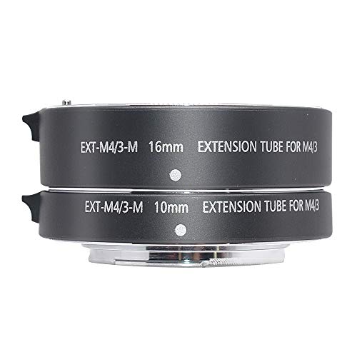 Mcoplus XT-M4/3-M Makro Verlängerungsrohr passend für M4/3 spiegellose Kamera für Olympus/Panasonic Lumix, Ersatz MK-P-AF3A Extension Tube(10+16mm), Metall