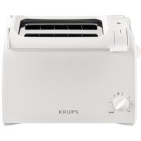 Krups KH1511 Toaster mit eingebautem Brötchenaufsatz Weiß