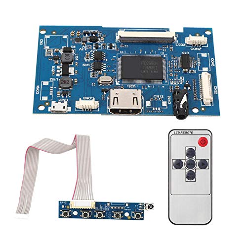HDMI-Controller-Board-Kit, LCD-Treiberplatine mit Fernbedienungskabeltastatur für universellen 50-poligen 7-Zoll-Bildschirm