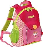 Sigikid 24452 Rucksack groß Florentine Mädchen Kinderrucksack empfohlen ab 3 Jahren grün/rosa, 32 cm