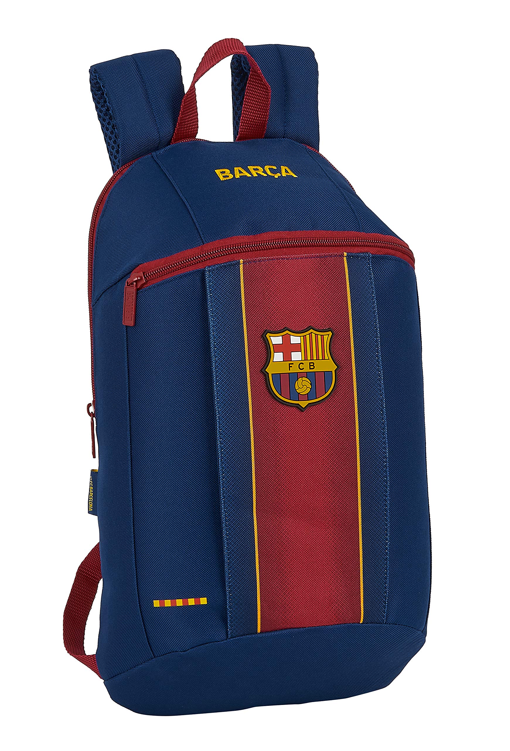 Safta FC Barcelona Mini-Rucksack für den täglichen Gebrauch 20/21, 220 x 100 x 390 mm, Marineblau/Granatrot, M