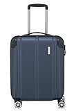 travelite 4-Rad Handgepäck Koffer erfüllt IATA Bordgepäckmaß, Gepäck Serie CITY: Robuster Hartschalen Trolley mit kratzfester Oberfläche, 55 cm, 40 Liter