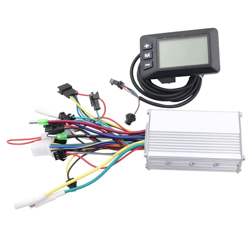 AMIUHOUN 500W Elektroroller-Steuerung Bürstenloser Motor 36V-48V + LCD-Display-Messgerät SM5+2 für Elektroroller-Teile