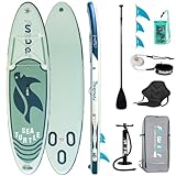 Tuxedo Sailor Inflatable Stand Up Paddle Board 320*84cm SUP Board Complete Accessories Adjustable Paddleboard, Pump, ISUP Travel Backpack, Phone Wasserdichte Bag, Finne, Kajak-Sitz, Paddling Surfboard