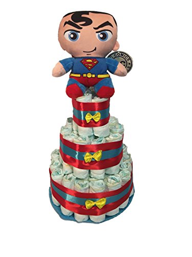 DODOT Superman Windeltorte (Größe 3 (4-9 kg))