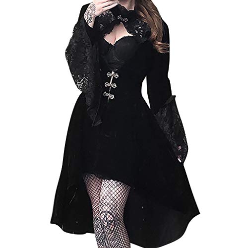 SALUCIA Damen Mittelalter Gothic Kostüm Elegant Retro Kleider Gewand Viktorianisches Renaissance Prinzessin Barock Rokoko Kleidung SA234