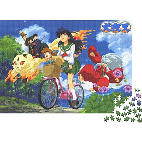 Inuyasha Puzzle Für Erwachsene,Puzzle 300 Teile Herausforderndes Puzzles Anime,Geschicklichkeitsspiel Für Die Ganze Familie,Bunte Fliesen Spielzeug Spiel,Geschenke 300pcs (40x28cm)