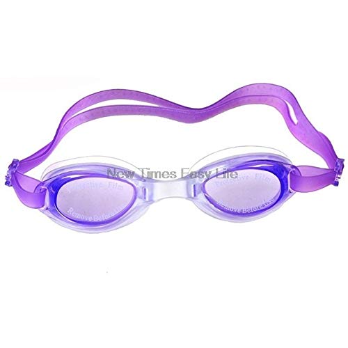 HUIJUNWENTI Outdoor Wassersport Schwimmbrillen Schutzbrillen Tauchen Brillen Brillen-Badebekleidung for Männer Frauen Kinder Clear Case (Size : Purple)