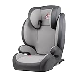 capsula® Kindersitz 2in1 mit abnehmbarer Rückenlehne 15-36 kg Isofix Autokindersitz Sitzerhöhung (grau)