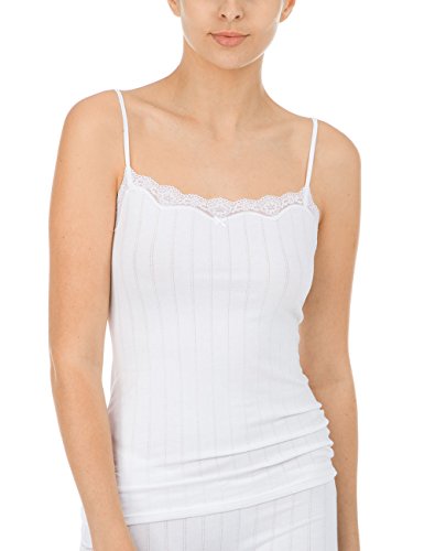 Calida Etude Toujours Damen Spaghetti-Top Unterhemd, (Weiss 001), 38 (Herstellergröße: M)