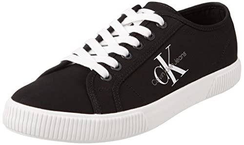 Calvin Klein Jeans Damen Schuhe ESS Vulc Mono W Sneakers, Black/White, 39 EU