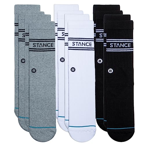 Stance Crew Sock - Basics - 6 Pack (Multi, Mittel)