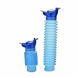 Emergency Urinal Shrinkable,750ML Male Female Portable Mobile Toilet Potty Pee Urine Bottle,Reusable Emergency Urinal for Camping Car Travel Traffic Jam and Queuing