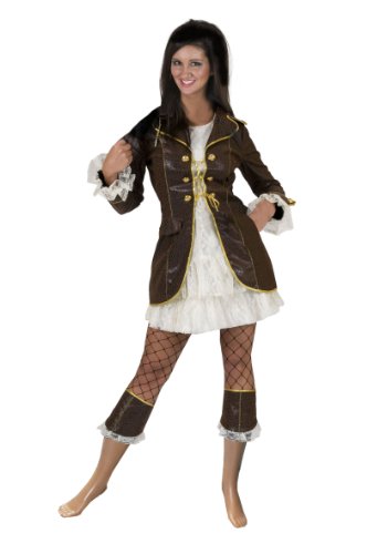 Funny Fashion 511079 - Piratin Jane 2-teilig, mit Stulpen, Größe 40-42