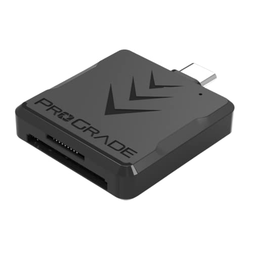 ProGrade Digital SDXC und microSDXC Mobiler Dual-Slot-Kartenleser USB-C 3.2 Gen 1 (PGM0.5)