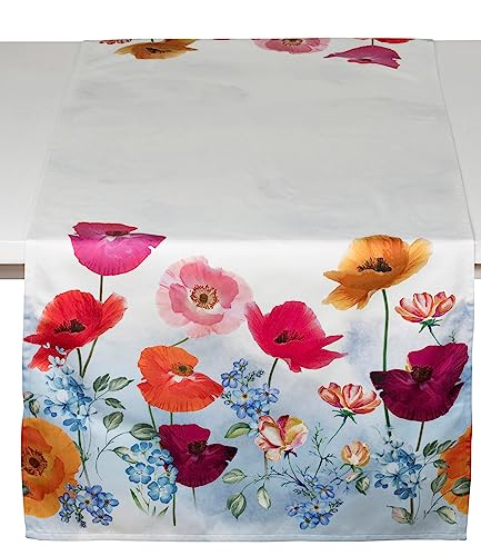 Pichler Tischläufer 50x150 cm Mohnblumen multicolor