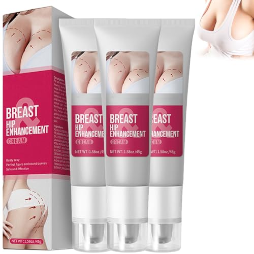 Breast Butt Enhancer Skin Firming and Lifting Body Cream, Breast Hip Enhancement Cream, Bustiful Breast Enhancement Cream, Roll on Breast Cream, Bust Care Cream, Massage Firming Bust (3pcs)