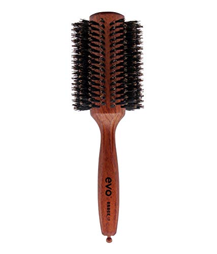 Evo bruce bristle radial brush 38mm I kleine Stylingbürste mit natürlichen Wildschweinborsten I Haarbürste Frauen, Damen und Herren I aus zertifiziertem Holz hergestellt