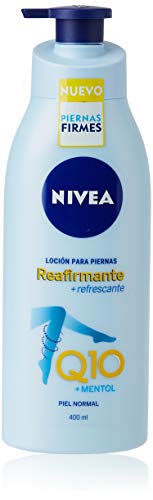 NIVEA Q10 Straffende Beinlotion + Erfrischung im 3er Pack (3 x 400 ml) Straffende Lotion für normale Haut, feuchtigkeitsspendende Körperlotion für eine feste Haut