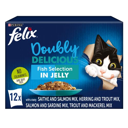 Felix Katzenfutter "As Good As It Looks Double Delicious Fish 4 x 12 x 100 g (48 Beutel)