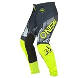 O'NEAL | Motocross-Hose | Enduro MX | Maximale Bewegungsfreiheit, Leichtes, Atmungsaktives und langlebiges Design | Pants Element Camo V.22 | Erwachsene | Grau Neon-Gelb | Größe 28/44