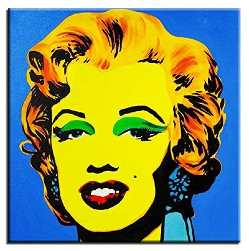 jvmoebel Marilyn Monroe - Ölbild Bild Bilder Gemälde Ölbilder Keilrahmen 60X60CM -G16137