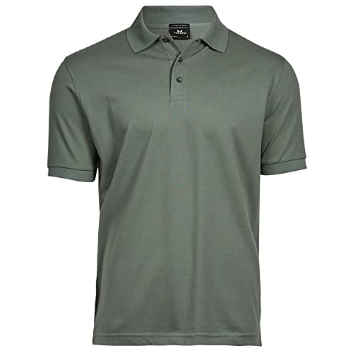 Tee Jays Herren Luxury Stretch Polo-Shirt, Kurzarm (XL) (Blattgrün)