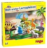 HABA 305173 - Mein erster Lernspielzoo, 10 Lernspiele zur Förderung von Konzentration, Zahlenverständnis, Tastsinn und Erkennen von Formen und Farben; Spiele ab 3 Jahren