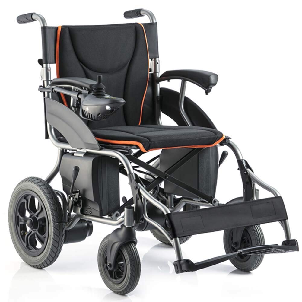 GAXQFEI Elektro-Rollstuhl, intelligente automatische zusammenklappbarer Elektro-Rollstuhl, 38 kg Aluminiumlegierung, faltbare und tragbare, Sitzbreite 44 cm, 20 Ah Lithium-Batterie,
