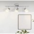 Brilliant LED-Spotrohr Janna 3-flammig Eisen und Chrom und Weiß