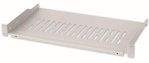 'Intellinet I-tray-250 Rack Shelf Rack Accessory – Rack Zubehör (Rack Shelf, Grey, Metal, 10 kg, 48.3 cm (19), 1U)