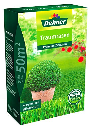Dehner Rasen-Saatgut Traumrasen, Premium-Zierrasen, 1,25 kg, für ca. 50 qm