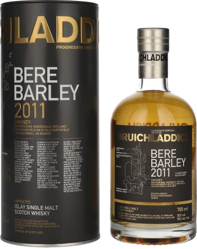 Bruichladdich BERE BARLEY 10 Years Old Islay Single Malt Scotch Whisky 2011 50% Vol. 0,7l in Tinbox