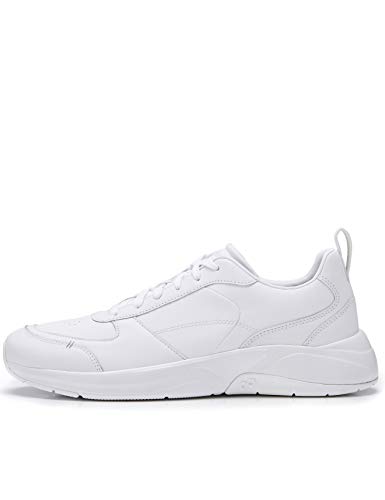 CARE OF by PUMA knöchelfreie Sneaker für Herren aus Leder, Weiß White), 40 EU